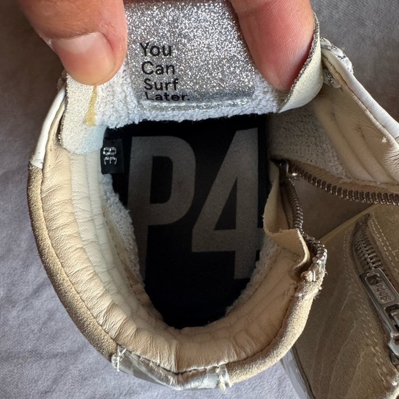 P448 Silver and White Sneakers - Picture 11 of 11